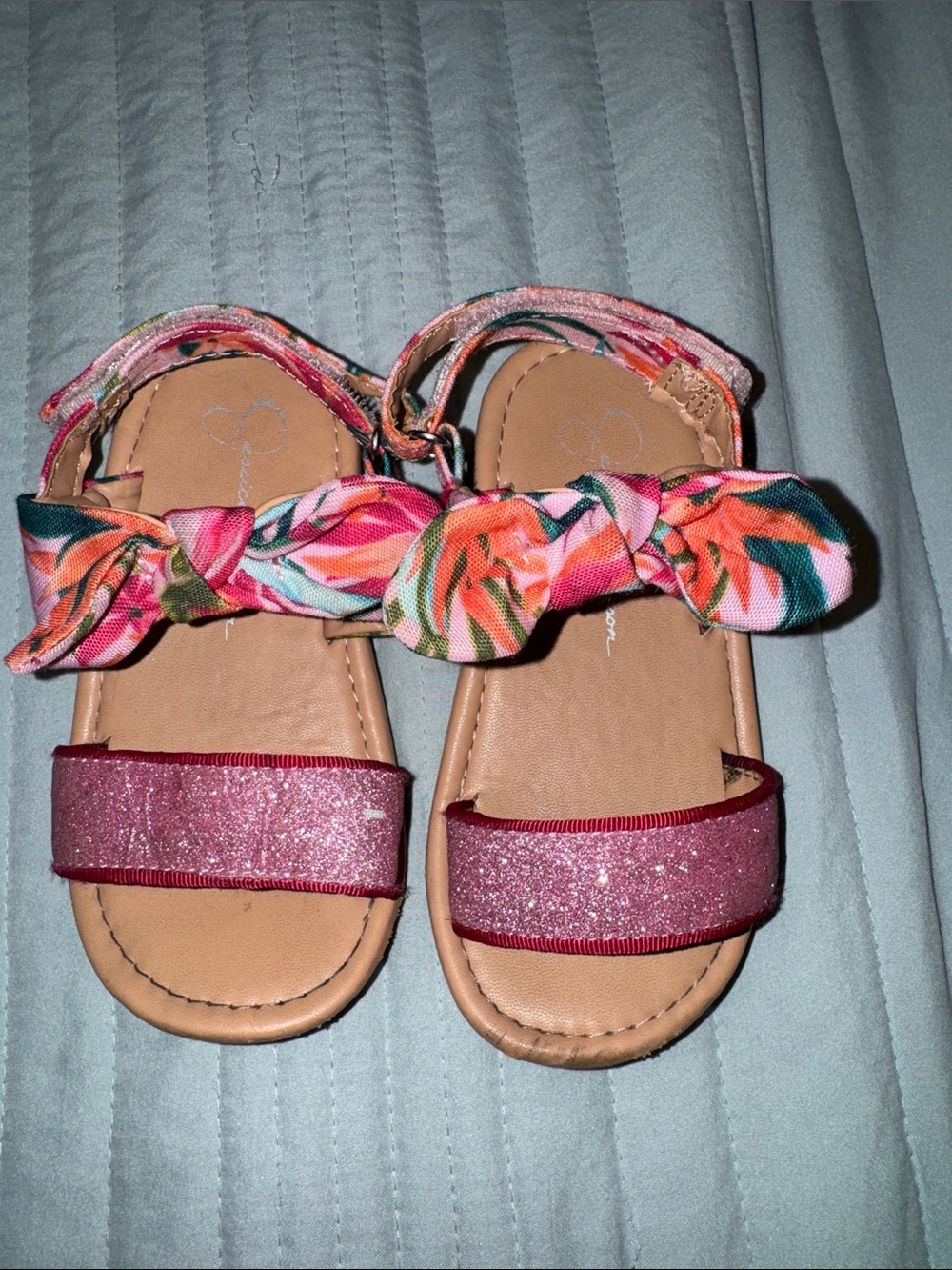 Tropical Sparkly Vacation Sandals